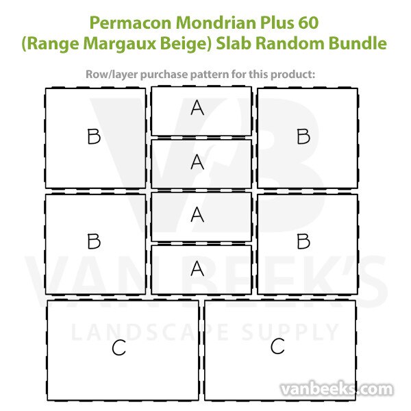 Permacon Mondrian Plus 60 Concrete